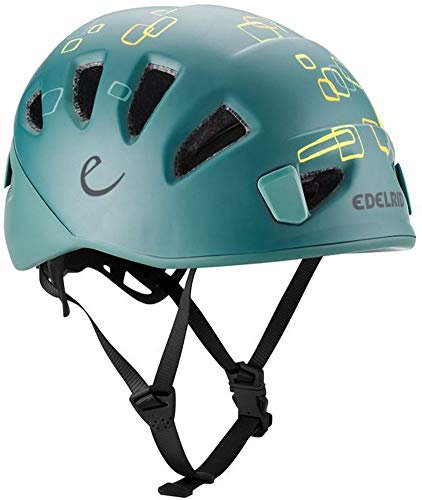 EDELRID Unisex Jugend Kids Shield II Kletterhelm, Jade-Petrol, 48-56 cm