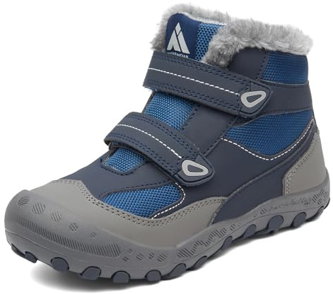 Mishansha Scarpe Invernali Bambini Stivaletti Neve Blu 28EU