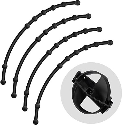 4 x Gummi-Schutzgurt, Power-Klingenschutz, Eisbohrer-Klingenschutz für Power & Hand Winter Eisangeln (4 Stück)