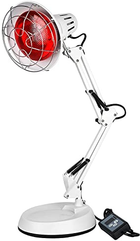Cozion 150W Infrared Heat warm Lamp light device Indoor Home Space Heater, timing function, 360 adjustable heat light device, Ideal Gifts for Animal and Human