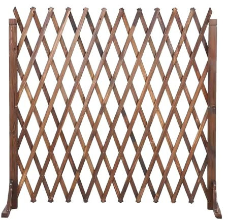 SIMAIT Valla de Madera retráctil para Plantas, Valla de jardín, Paneles de Valla de privacidad Independientes, Valla de celosía expandible, Barrera para Mascotas, para Interior y Exterior (Color: n