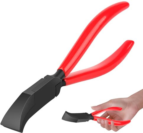 Alicates plegables, 45 °, ancho 22 mm, alicates de doblado con mango antideslizante, herramienta para doblar y alisar chapas