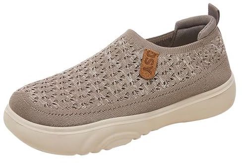 Scarpe Ortopediche Alluce Valgo Donna Slip on da Lavoro Traspirante Sport Leggere Scarpe Ortopedicheda da Ginnastica con Cuscino Aria a Punta Larga Comode Sneaker Estive Respirabile Fitness