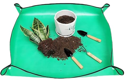 Manta de Plantación,Almohadilla Plegable Antimanchas | Alfombrilla para Trasplante de Plantas Contenedor para Almacenar Tierra - para Interior Exterior Macetas Bonsái Plántulas y Tierra