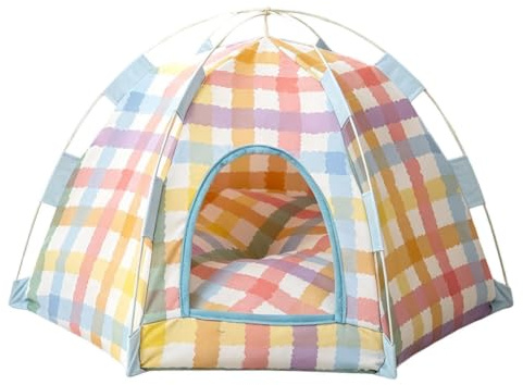 Tente pour chien d'intérieur | Enclos portable pour animaux de compagnie | Tente ventilée pour chaton | Pour salon, chambre à coucher, extérieur, intérieur, arrière-cour, balcon, terrasse, camping