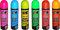 6 CANS OF FLUORESCENT NEON spray can paint 200ML Graffiti (Banksey) NO CFCs