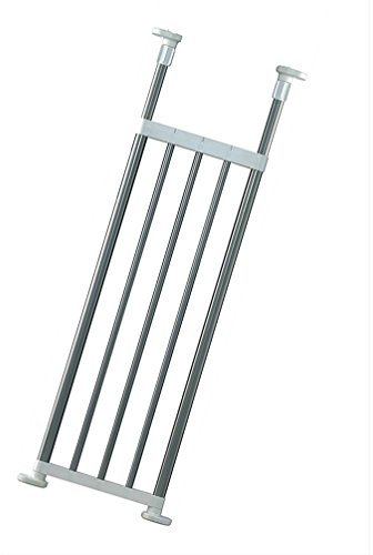 BAOYOUNI Teleskopregal DIY Einstellbare Schrank Regal Lagerregal Aufbewahren Zahnstange Edelstahl Organizer Erweiterbar Regalteiler für Badezimmer Küchenschrank Kühlschrank Kleiderschrank