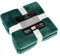 Euromat Flanell Mikrofaserdecke Kuscheldecke Decke Bettüberwurf 150x200 cm (Grün)