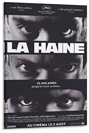 TSALF Quadro A Olio su Tela Senza Cornice La Haine Film Dipinti Decorativi Dipinti su Tela 60x90cm