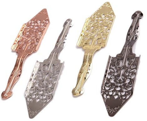 2 cucharas de absenta de acero inoxidable, diseño hueco vintage, ajenjo, cóctel, bar, vidrio, filtro, hueco, fuente, gotero, 4 colores