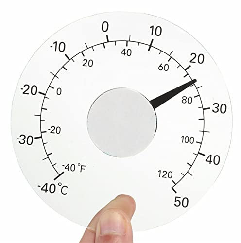fenêtre,température à coller sur la fenêtre - Thermomètre météo pour jardin à la maison à l'extérieur la terrasse, pas batterie nécessaire Pekmar