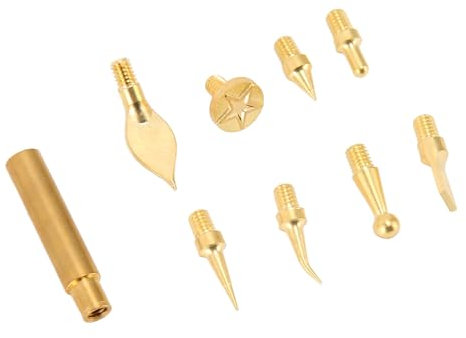 3D-Druck-Trimmköpfe, 8 Messingspitzen, 1 Anschluss, für ABS PLA Nylon, Einfache Entfernung mit 936 Lötkolben