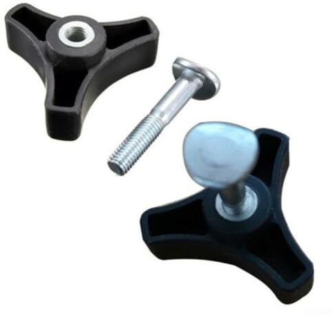 Lawn Mower Handle Bar Wheel Knob and Bolt Fits, for Mountfield Set of 2