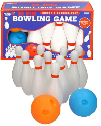 A2Z 4 Kids Bowling Play Set Toddler 2 Ball With 10 Pin Bowling Game Set Kids Skittles Game Outdoor Kids interactive Bowling Toy Set Childrens Fun Miniature Bowling Pins Indoor Outdoor Educational Game