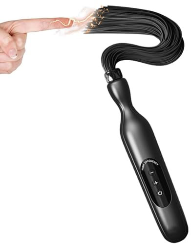 Elektrische Whip Schlagpeitsche SM Peitsche Foltergerät 5 Intensitätsstufen für BDSM Masturbation Erotische Spielzeug Extrem Bestrafung Geeignet Männer Frauen Paare als Sexspielzeug Sex Trainingshilfe