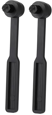 SHINEOFI 2pezzi Spazzola Per Pulizia Puntine Giradischi Compact Pennello Per Vinili Pennello Anti-polvere in Nylon Per Testine Audio e Ottimale Cura Dischi