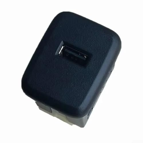 Receptáculo de puerto USB frontal para Crossland X, reemplazo del puerto de carga USB del coche con conector de metal ABS, interfaz de datos del vehículo negro OEM 13519246
