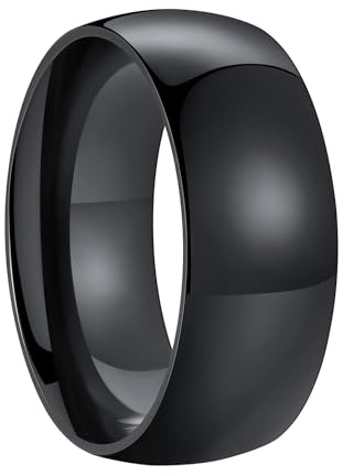 FaithHeart kvinnor män fingerring personlig 2 mm/4 mm/6 mm/8 mm stapelbar ring band ring högpolerad fotledsring midi fingerring förlorningsring vigselring för vän flickvän par, Metall, Ingen ädelsten