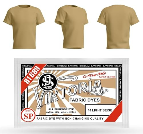 VIKTORIA Tinta para textiles resistente a la lavadora (59 COLORES) - tinte de tela, tinte para textiles, tinte de tela lavable, color textil, teñir ropa
