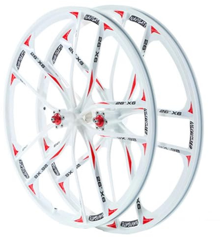 26-zoll-fahrrad-laufradsatz (hinterrad + Vorderrad), Mtb-laufrad, Fahrradfelgen, Fahrrad-laufradsatz, Fahrradräder, Magnesiumlegierung, Schnellspanner, Scheibenbremse, Hybrid 8 9 10 11 Geschw(Color:D)