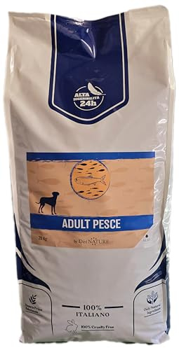 Dei Nature, Crocchette Cani 20 kg Pesce, offerta, Alimento Secco bilanciato per Cani Adulti di tutte le razze e taglie, Prodotto Made in Italy con ingredienti selezionati