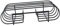 TOGEVAL 1 pièce Barbecue Portable pour Viande Support à Steaks et Côtelettes Outil de Jardin pour Barbecue Extérieur