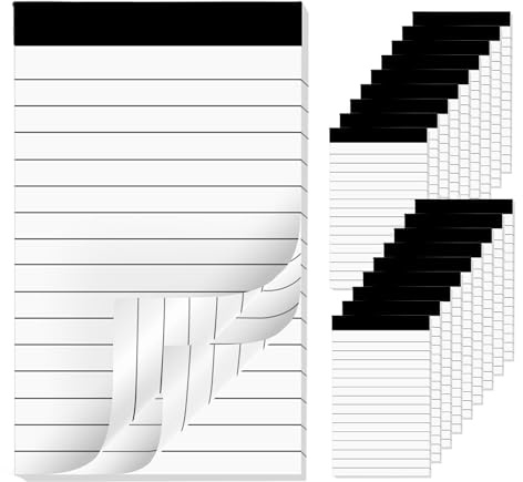 18 Stück Notizbuch A7, 3 x 5 Zoll Notenblock, Mini-Notizblock mit 30 Blatt Notizblockpapier zum Aufzeichnen von Notizen, Erinnerungen und Organisationsplanung