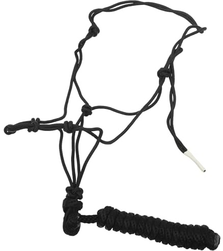 POPETPOP Cabestro para Caballo de Montar de Cuerda Trenzada Resistente, Cabestro Portátil Nudo Rígido para Entrenamiento y Suministro de Caballos, Accesorio Funcional para Color Aleatorio