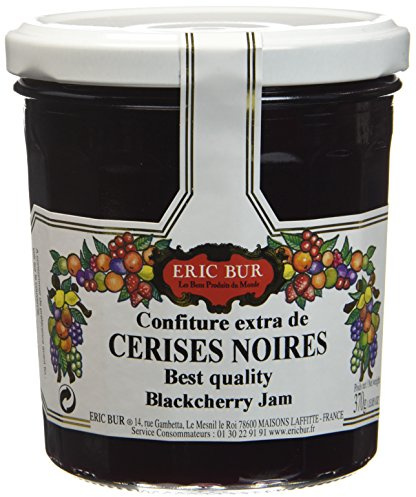 ERIC BUR Confiture Extra de Cerises Noires 370 g - Lot de 3