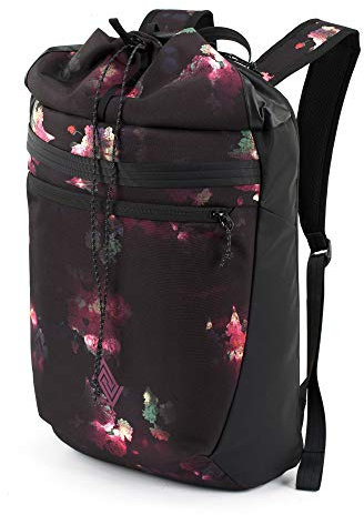 Nitro Fuse Rucksack leichter modischer Daypack exklusiver Side &Toploader in Gymbag Optik , Black Rose, 44x29x20cm / 24L