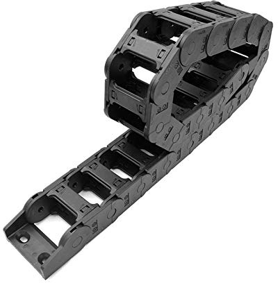 Catena di trascinamento 1 Metro 4025x50mm Plastica Drag Transmission Wire Porta Cavo Bridge Bridge Aperto su Entrambi i Lati con Giunti Durevole (Bending Radius : R100, Inner Size : 25x50 mm)