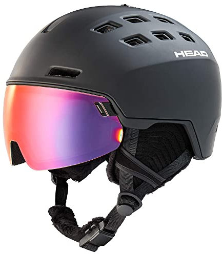 Head Skihelm Radar 5K Pola Black M/L (56-59 cm) Alpinski Helm mit Visier Snowboardhelm