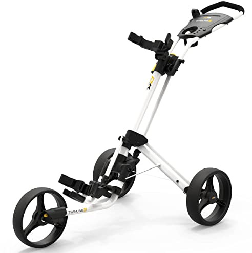 PowaKaddy Unisex PK02360 Twinline Golf Trolley - Polar White - One Size