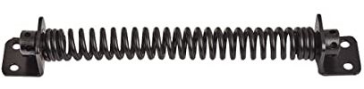 Hardware-Solutions - Gate Spring - Garden Gate Return Closer - 200mm (8) - Matt Black - Single - Fixings Included - Interior/Exterior Use