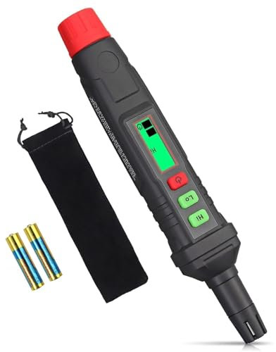 ALLmeter Gasmelder Gaslecksuchgerät mit Akustischem und Visuellem Alarm LCD-Display für Brennbare Gase wie LPG LNG Methan Butan Kohlenmonoxid für Wohnmobil Werk Haushaltsgeräte Inklusive Batterie x2