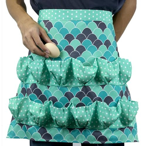 GkgWuxf Schürze für Ei -Sammeln, Eierschürze zum Sammeln | Bunte Hühnereischüre | Multifunktioneller Orangensammler, Birnenhalter für Bauernhaus, Haus, Restaurant