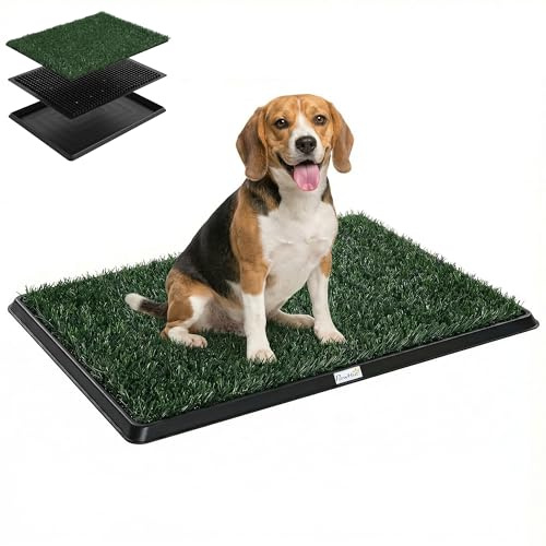 PawHut Inodoro para Perros con Césped Artificial 76x50,5 cm Verde