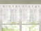 Sweet Home Collection Old World Style Floral Mantovana per Tenda da Cucina in Pizzo Pesante, Poliestere, Bianco, 12 x 58
