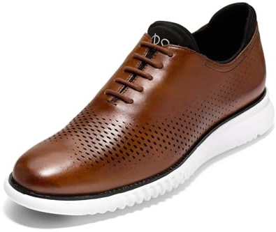 Cole Haan Mens 2 Zerogrand LSR Wing British Tan/Black/Ivory 11 D - Medium
