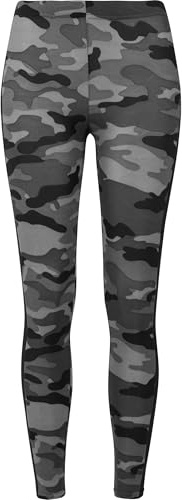 Urban Classics Ladies Camo Stripe Leggings Donna Leggings Mimetico Scuro/Nero XXL