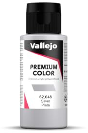 Farbe Vallejo PREMIUM Color 62048 Metallic Silver (60ml)