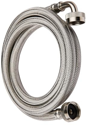 1piece EFIELD Washing Machine Hose with 90 Degree Elbow, 4Feet