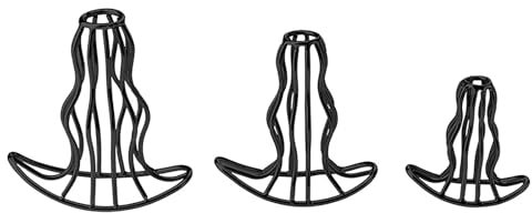 Qhysin Edelstahl Hohl Analplug S/M/L Metall Einlauf Anal tunnel plug Prostata Massager Buttplug Anus Expander Offener Vaginal Speculum Analdildo Sexspielzeug für Frauen Manner Paare (3 Stück)