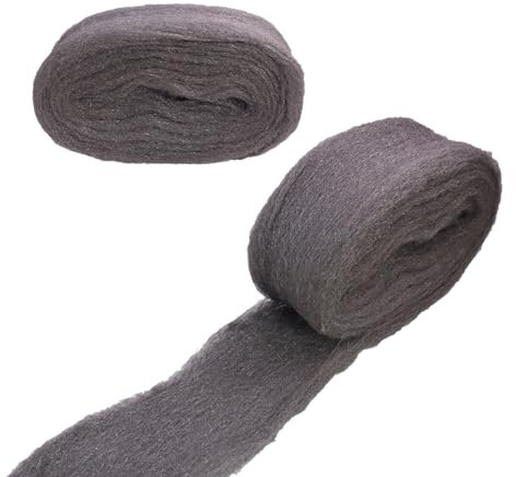 DGQ Steel Wool #0000 Pack of 2 Finest Grade Wire Wool for Finishing, Polishing, Cleaning & Gap Filling