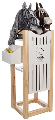 HKM Kinder Hobby Horsing Stall, Natur/Weiß, One Size