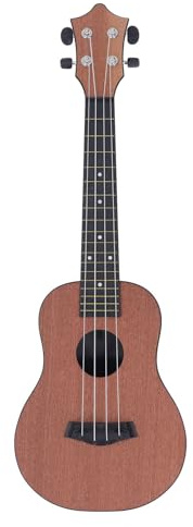 23 tum ukulele set, 4 strängar nybörjare ukulele musikinstrument med väska rem pickup inställningsklämma för nybörjare