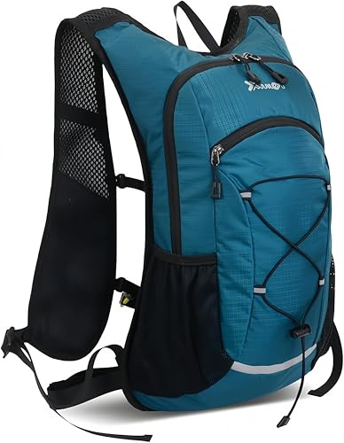 Sac à dos ultra léger, imperméable de 20 L, sac à dos de randonnée, sac à dos pour femme et homme, sac à dos en plein air, camping, randonnée, sac à dos de travail, bleu lac, M