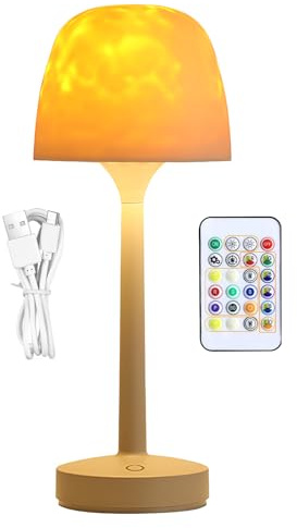Lámpara ambiental de 16 colores - Luz de atmósfera LED de intercambio de colores | Sensor táctil y lámpara de humor remoto con 16 colores, luz regulable para dormitorio, y
