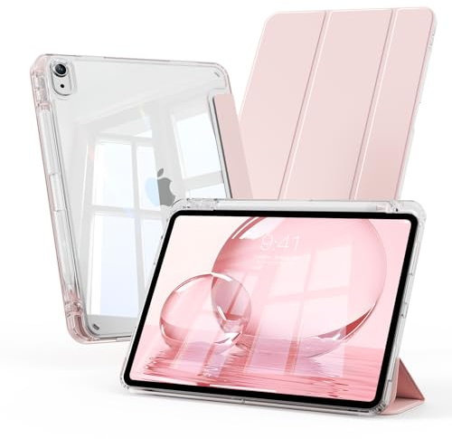 GKABXY Fodral för iPad A16 11/10 generation 11/10,9 tum 2025/2022, rosa
