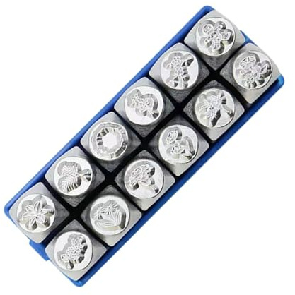 Juego de 12 cinceles de metal para diseño de joyas, herramientas de tallado para manualidades y tallado de cubiertos